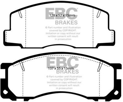Toyota Remblokkenset EBC Ultimax2 DP876 DP876