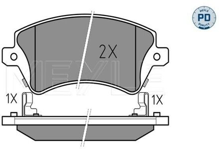 Toyota Remblokkenset, schijfrem 0252376617PD