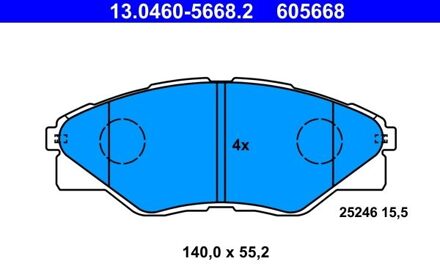 Toyota Remblokkenset, schijfrem 13046056682