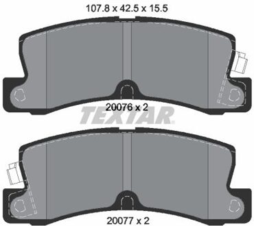 Toyota Remblokkenset, schijfrem 2007601