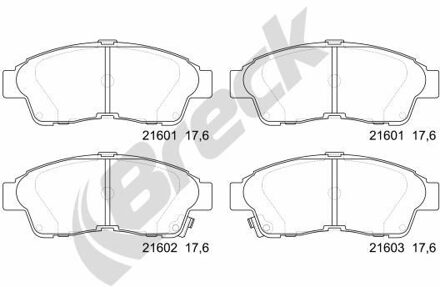 Toyota Remblokkenset, schijfrem 216010070110