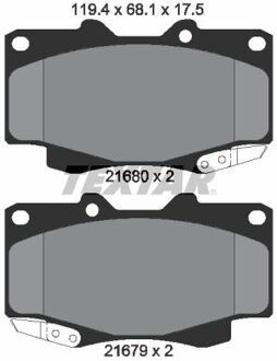 Toyota Remblokkenset, schijfrem 2168003