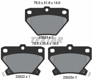 Toyota Remblokkenset, schijfrem 2352101