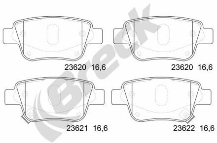 Toyota Remblokkenset, schijfrem 236200070210