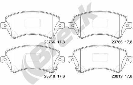 Toyota Remblokkenset, schijfrem 237660070110