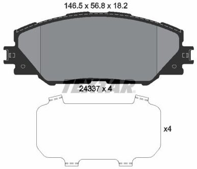 Toyota Remblokkenset, schijfrem 2433701