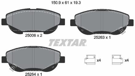 Toyota Remblokkenset, schijfrem 2500601