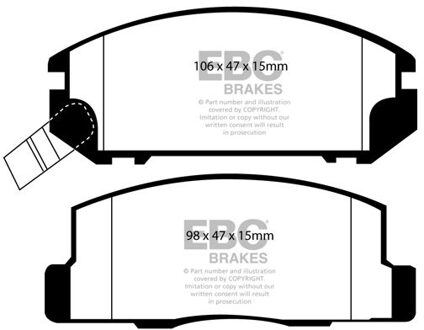 Toyota Remblokkenset, schijfrem DP1107