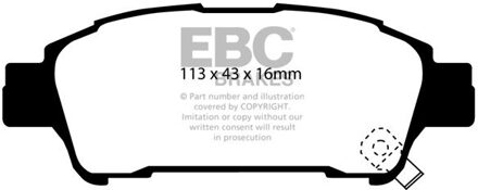 Toyota Remblokkenset, schijfrem DP1401