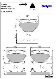 Toyota Remblokkenset, schijfrem LP1513