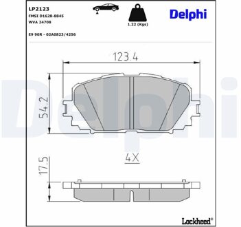 Toyota Remblokkenset, schijfrem LP2123