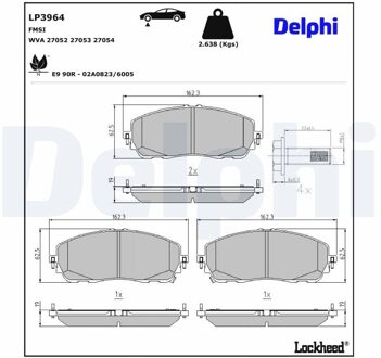 Toyota Remblokkenset, schijfrem LP3964