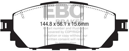 Toyota Remblokkenset Yellowstuff DP42373R