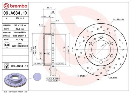 Toyota Remschijf 09A6341X
