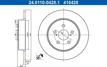 Toyota Remschijf 24011004281