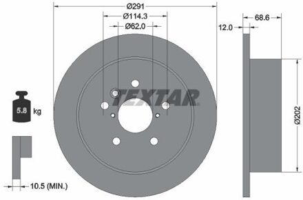 Toyota Remschijf 92144203