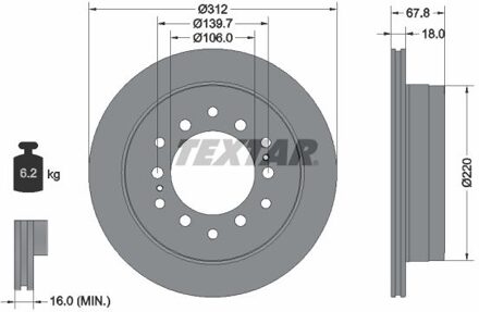 Toyota Remschijf 92170103