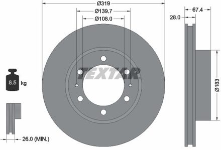 Toyota Remschijf 92274903