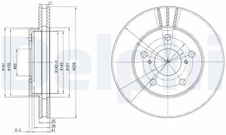 Toyota Remschijf BG3355
