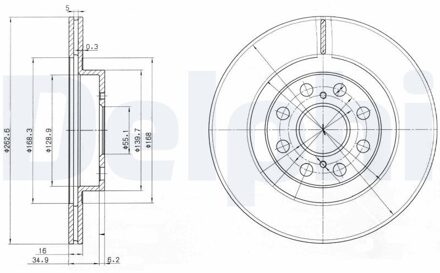 Toyota Remschijf BG3825