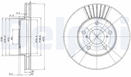 Toyota Remschijf BG3856