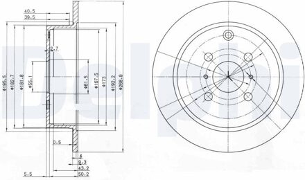 Toyota Remschijf BG3867