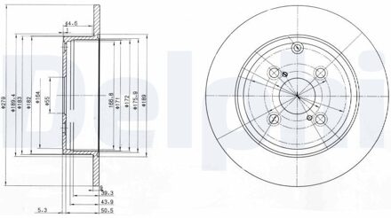 Toyota Remschijf BG3974