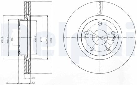 Toyota Remschijf BG4113