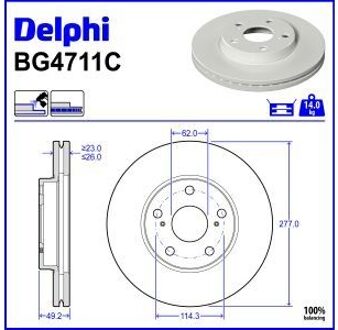 Toyota Remschijf BG4711C