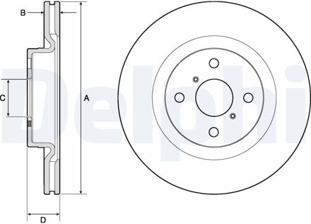 Toyota Remschijf BG4762C