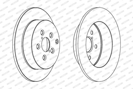 Toyota Remschijf DDF1406C