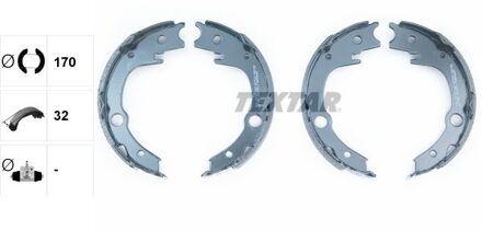 Toyota Remschoenset, parkeerrem 91063200