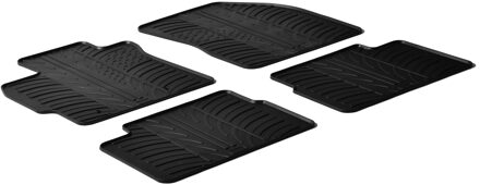 Toyota Rubbermatten passend voor Toyota Auris 2007- (T profiel 4-delig + montageclips)