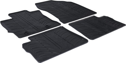 Toyota Rubbermatten passend voor Toyota Auris HB/Touring Sport/Hybrid 2012- (T profiel 4-delig + montageclips)