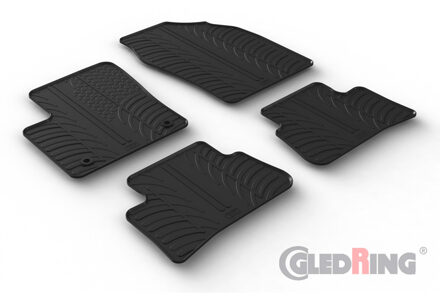 Toyota Rubbermatten passend voor Toyota C-HR (HEV) 2023- (T profiel 4-delig + montageclips) GL0882