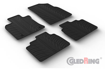 Toyota Rubbermatten passend voor Toyota Camry (XV7) 2018- (T-Design 4-delig + montageclips) GL0876