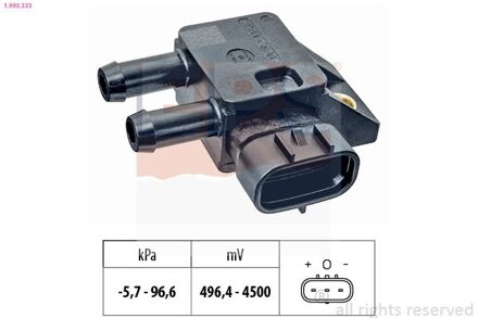 Toyota Sensor, uitlaatgasdruk 1993333