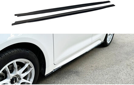 Toyota Set sideskirts passend voor Toyota Corolla Hatchback (E21) 2019- (ABS Glanzend zwart) DXSTO05