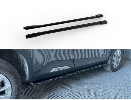 Toyota Set sideskirts passend voor Toyota Yaris Cross 2020- (ABS Glanzend zwart) DXSTO06