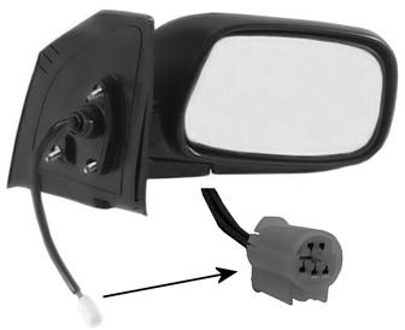 Toyota SPIEGEL RECHTS ELEKTRISCH, niet VERWARMD tot '04