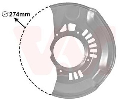 Toyota stofschild voor l 5308371