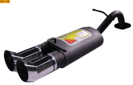 Toyota Ulter Sport uitlaat passend voor Toyota Yaris I HB 1.0i 50kW/1.3i 64kW 1999-2005 2x 80mm US12820213DTM