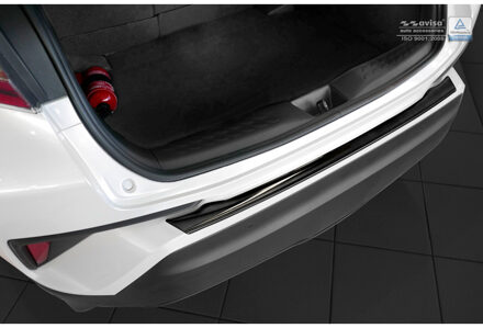 Toyota Zwart RVS Achterbumperprotector passend voor Toyota C-HR 2016- 'Ribs'