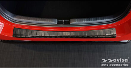 Toyota Zwart RVS Achterbumperprotector passend voor Toyota Yaris IV... Zwart