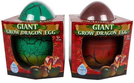 Toys Amsterdam Groei-ei Draak Giant Junior 50 Cm Rood