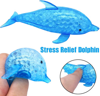 Toys For Adult Children Decompression Spongy Dolphin Antistress squishy Bead Stress Ball Toy Squeezable Stress Relief Toy 10ml