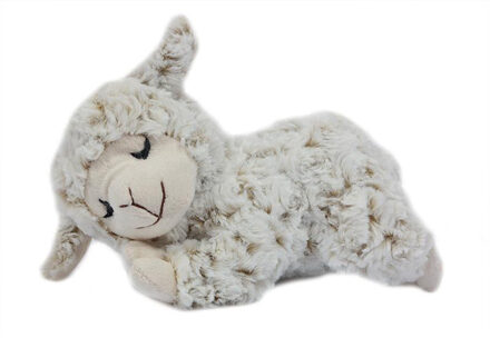 Toys Knuffeldier Schaap/lammetje - zachte pluche stof - premium kwaliteit knuffels - wit - 21 cm - Knuffel boederijd