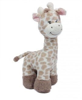 Toysknuffeldier Giraffe - zachte pluche stof - lichtbruin - kwaliteit knuffels - 36 cm - Knuffeldier