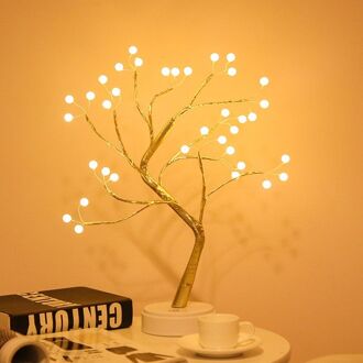 Toytime Populaire Kleur Led Verlichting Boom Parel Lamp Festival Home Decoratieve Lamp Touch Control Sfeer Lamp Bedlampje warm licht a
