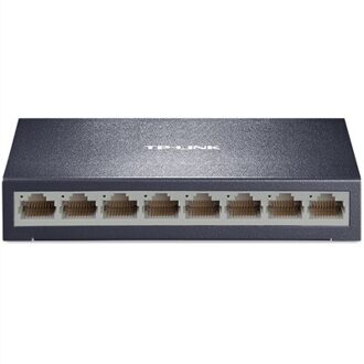 TP-LINK 8-Port Fast Ethernet Switch TL-SF1008D 10/100M Adaptieve RJ45 Port Steel Shell Full Duplex Mdi/Mdix Mac Plug En Play Add EU plug